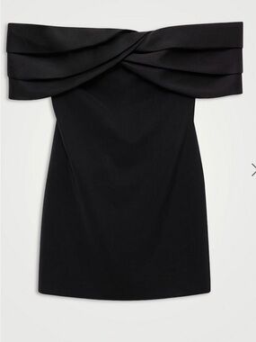 ANINE BING Off-Shoulder mini Black Dress never worn,  new cute and classic dress